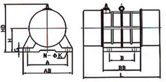 2.2KW YZU-50-4񶯵Ʒṹ